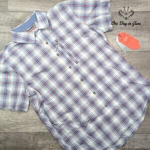 Free Country Button Down Short Sleeve Top Size S